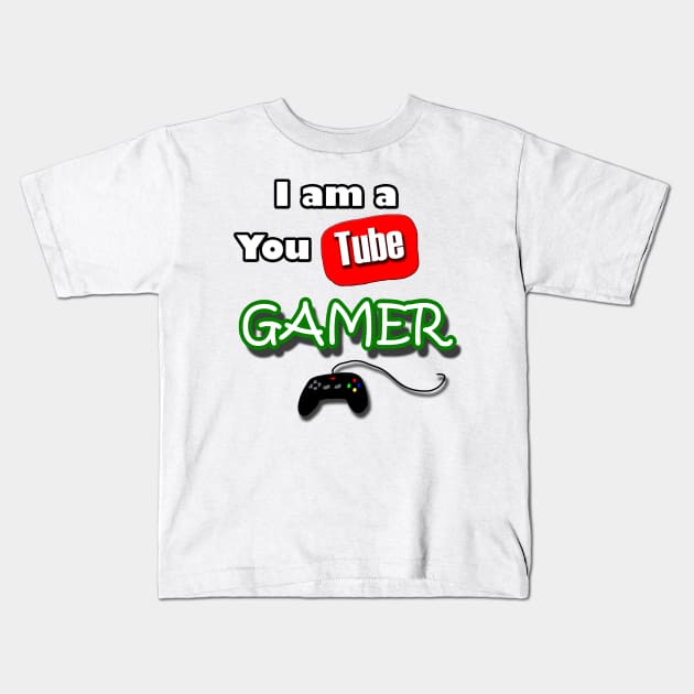 I am a YOUTUBE Gamer Kids T-Shirt by SennenChibi